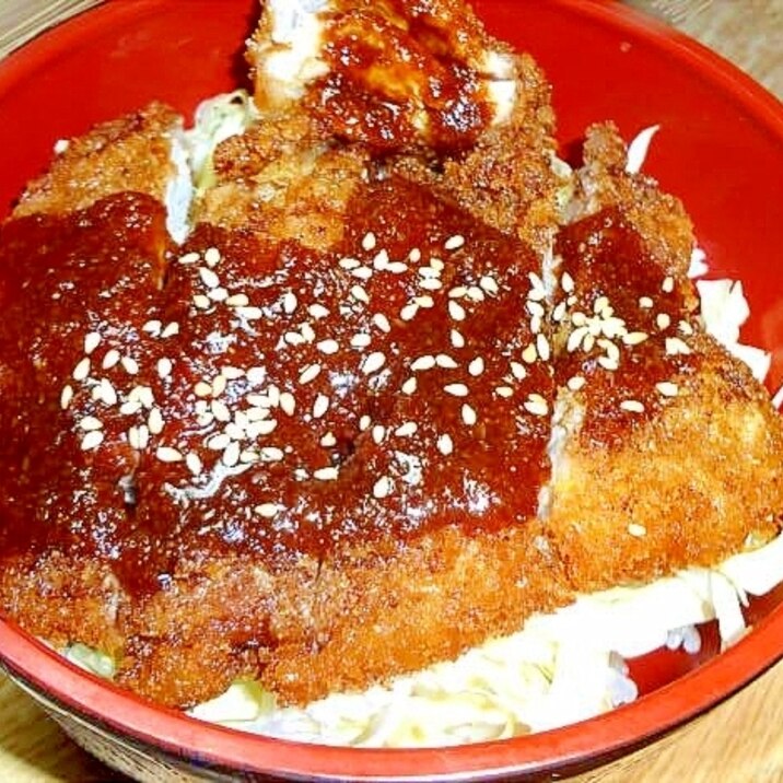 八丁味噌で作った味噌だれカツ丼